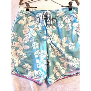 OFWGKTA Board Shorts 32 7.5"Swim Trunks RARE Odd‎ Future Hawaiian Pink Blue USA